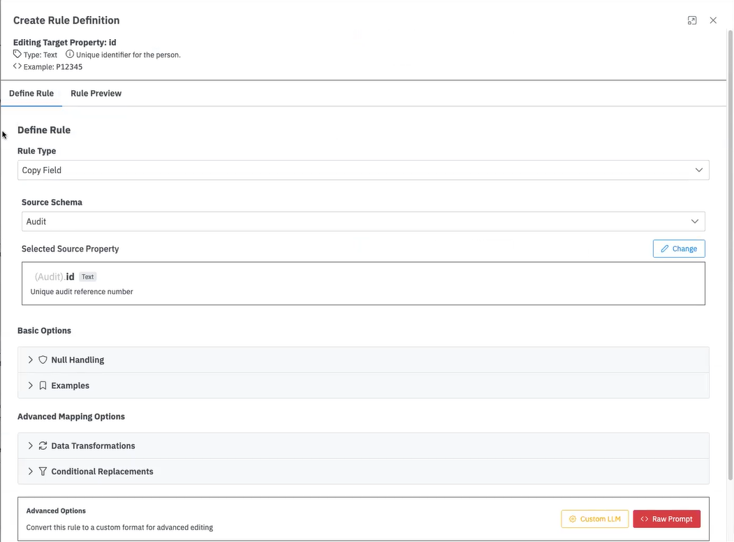 edit mapping button