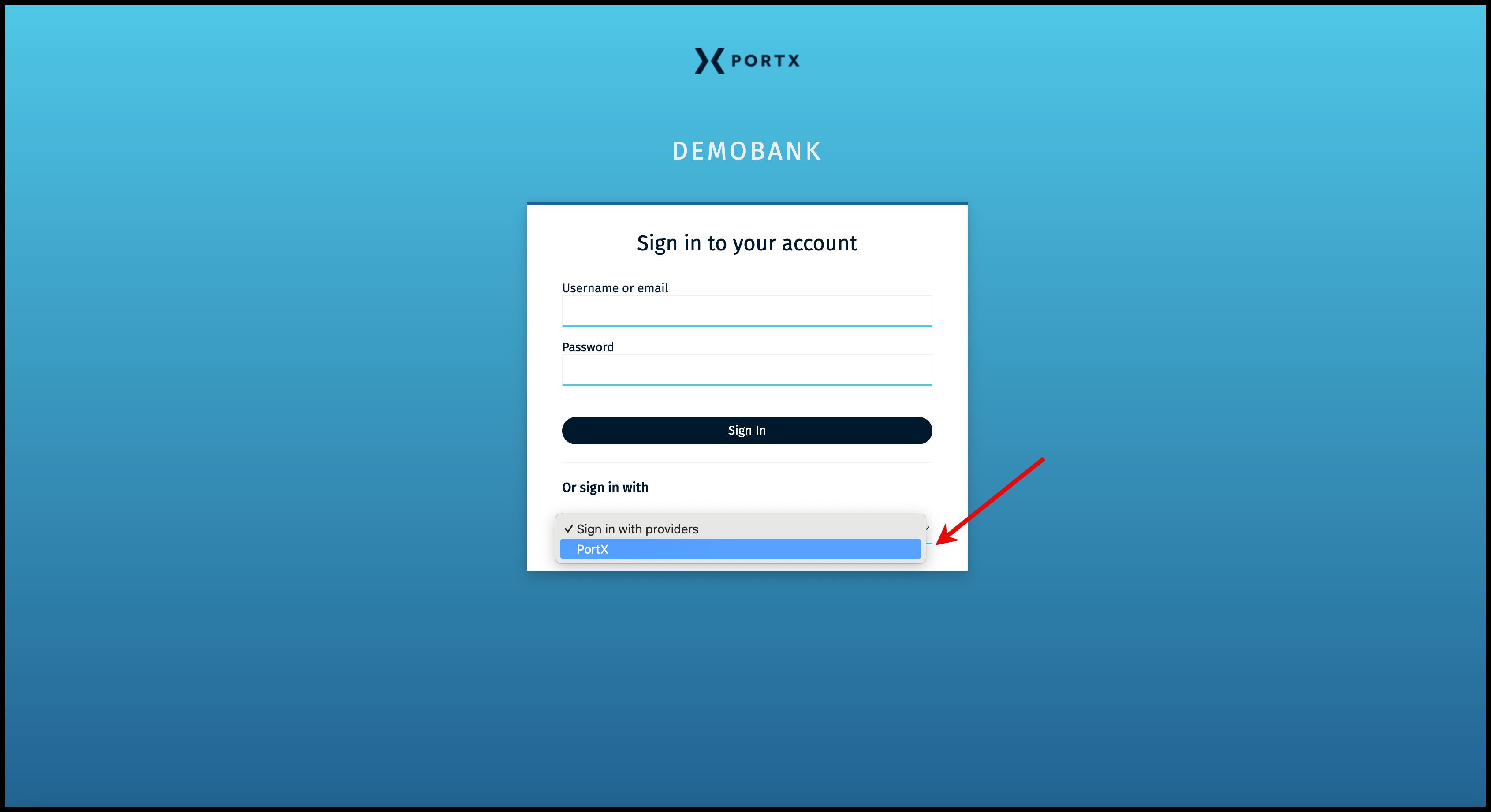 Figure 10. Signing in with SSO